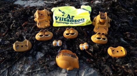 Garfield Phones Washed up on the Brittany Coast