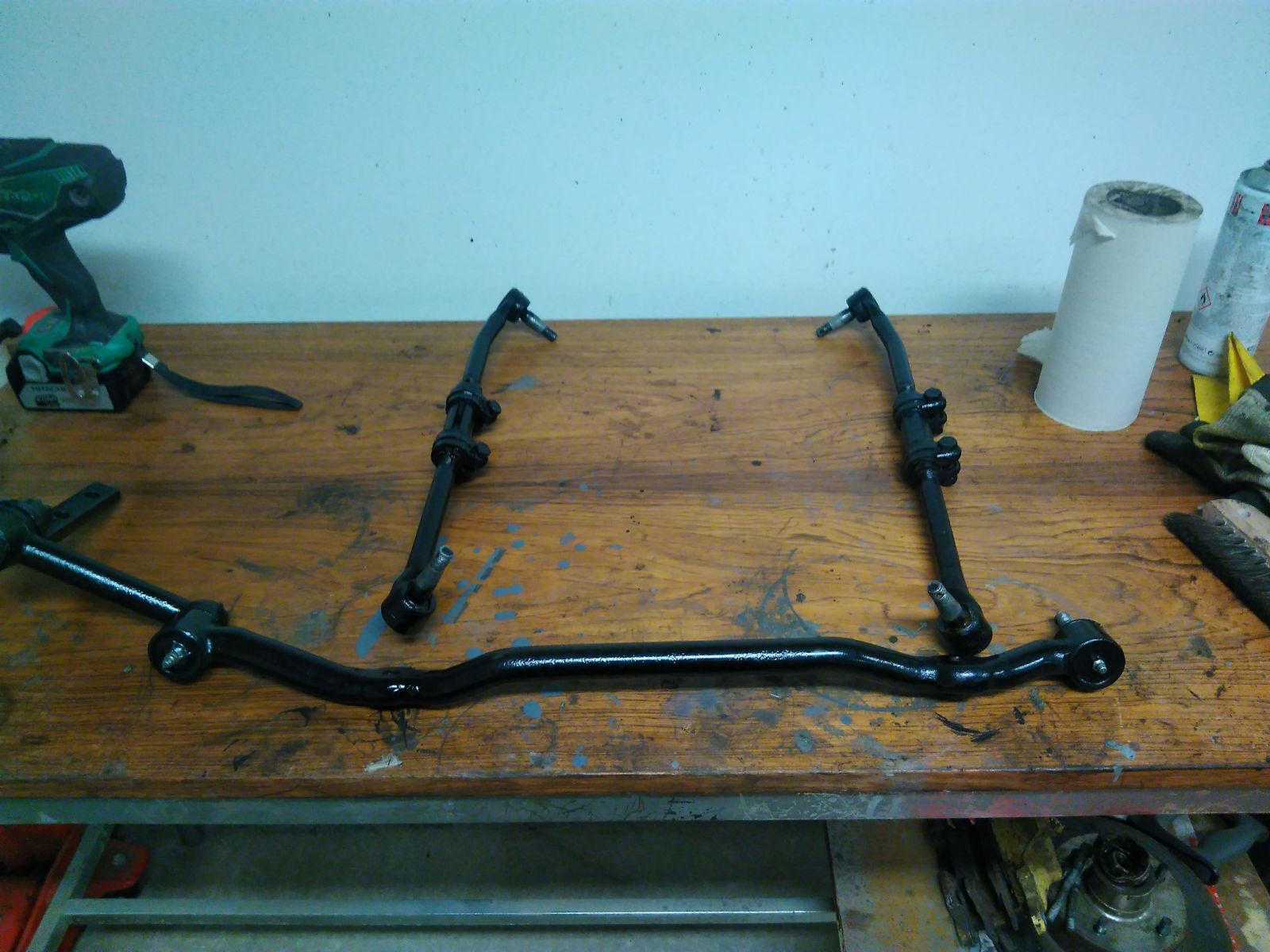 Steering linkage was updated with new baal joints and covers