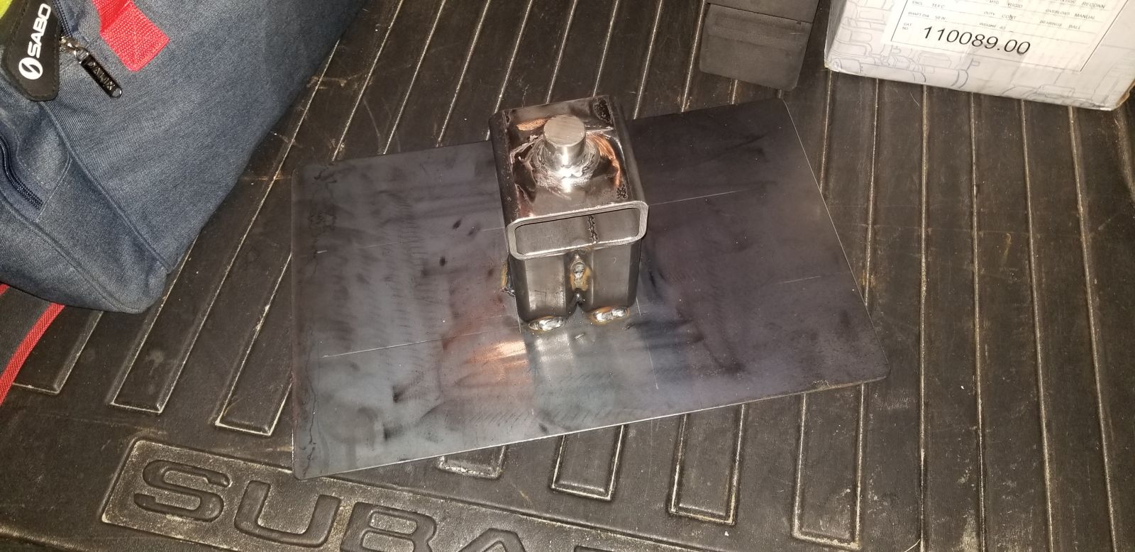 Made this adapter for getting the transmission out.