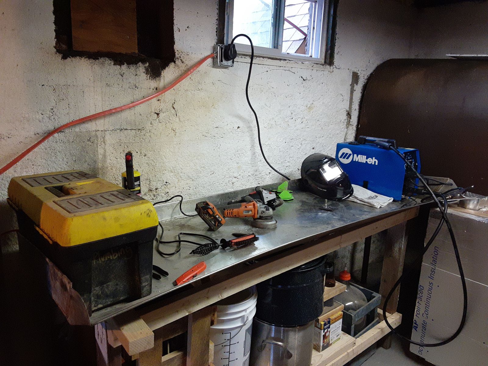 Stainless steel darkroom sink? Or makeshift welding table? You decide