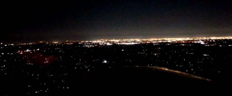 This is Houston from the air at night. I found out how bad the iPhone camera is for night shots. 
