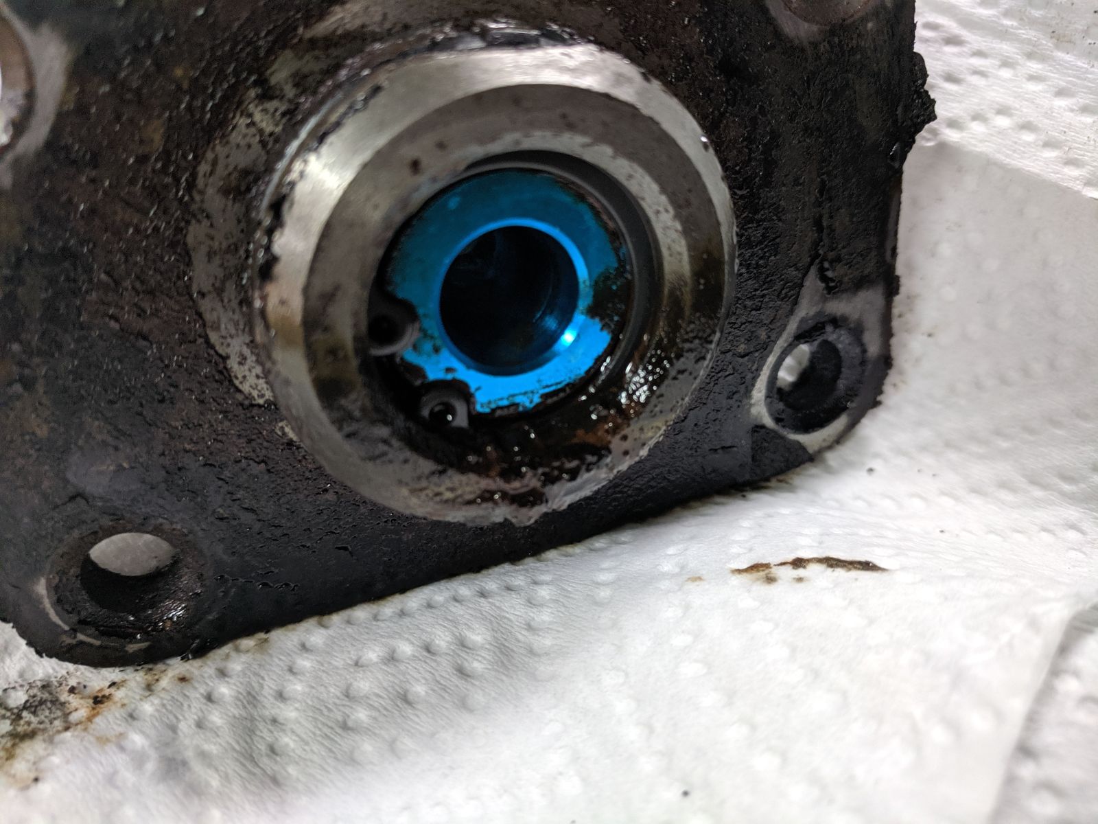 Leaking point confirmed on old part.
