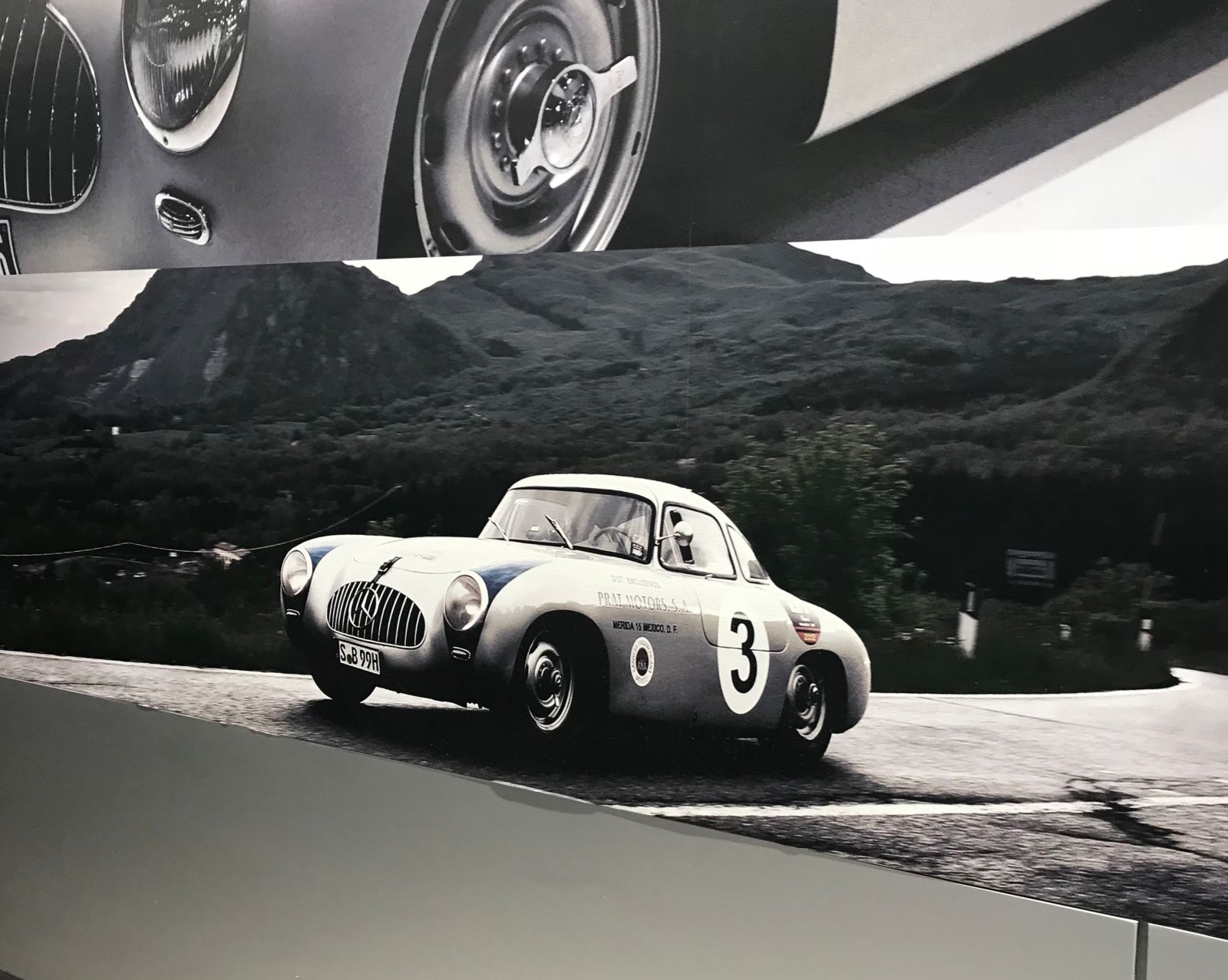 Mural in the service bay of my Mercedes dealership