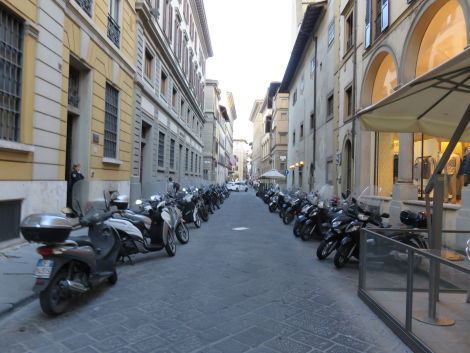 Florence, like much of Europe, suffers an infestation of scooters.