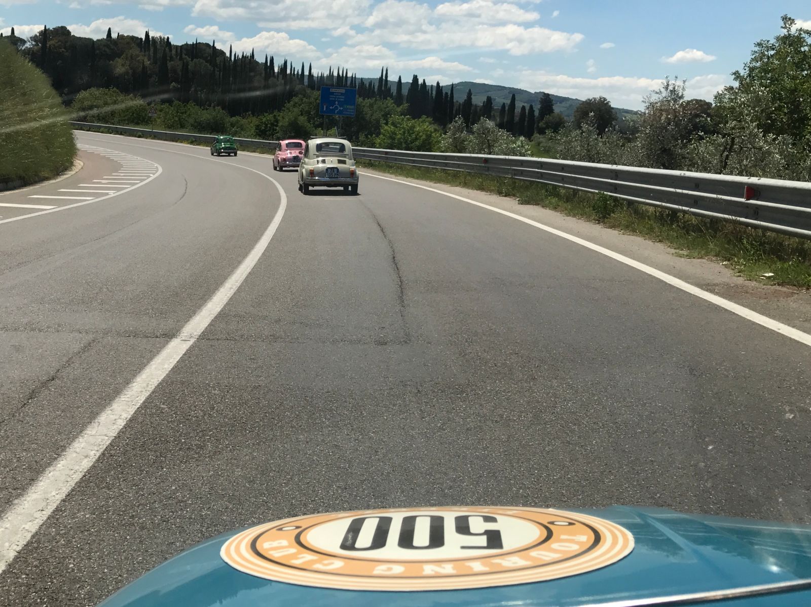 Cruising through the Tuscan Hills.