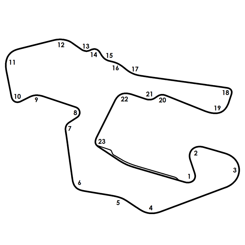 Illustration for article titled To KingTChallah, I offer you, a basic line drawing of a motor racing circuit fit for Wakanda.