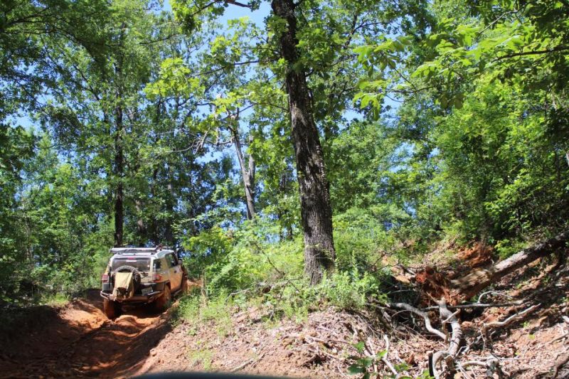 All the green trees and red dirt made for a great weekend.