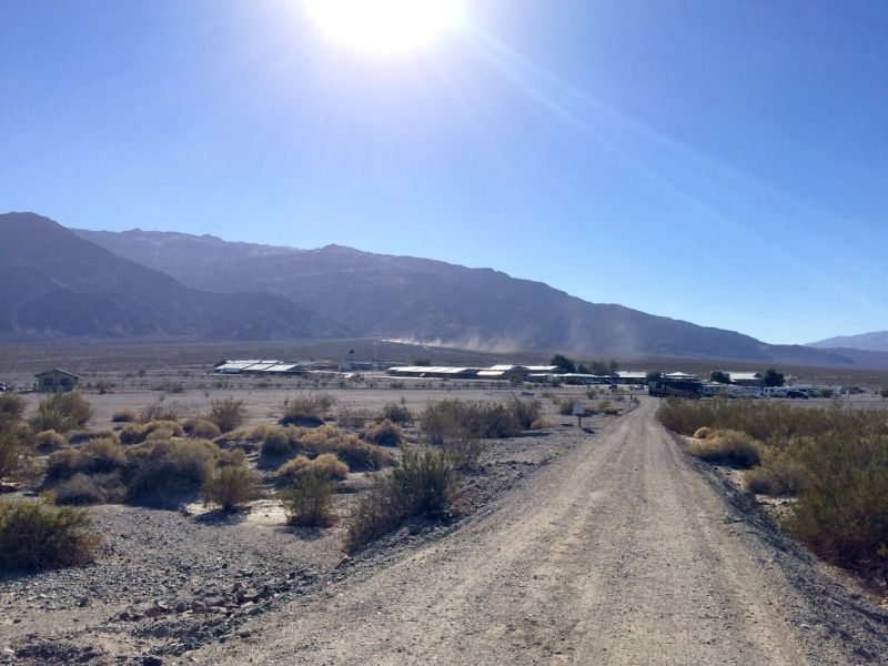 Arriving at Stovepipe Wells