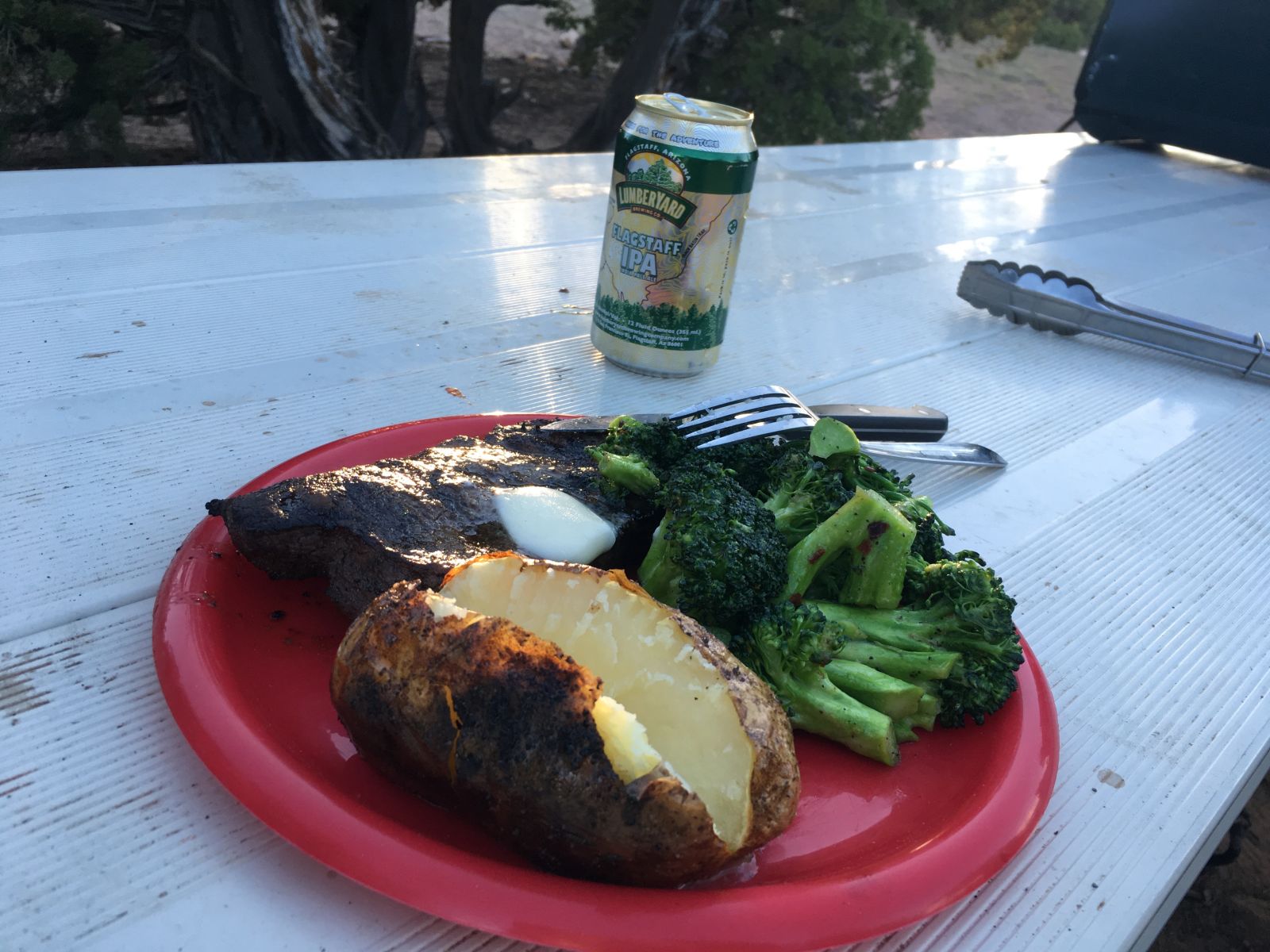 A final gluttonous send-off before the long cruise back home. Cathedral Valley Campground - I will see you again.