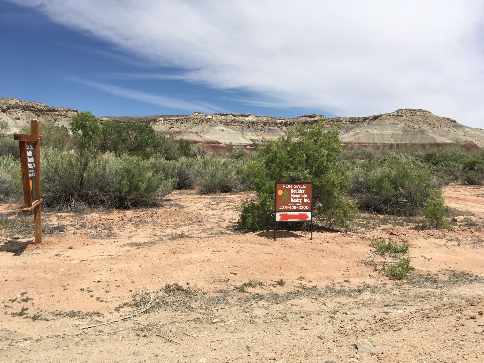 Yet another parcel of land that I would buy tout suite - near the entrance to Capitol Reef National Park’s Cathedral Valley. 