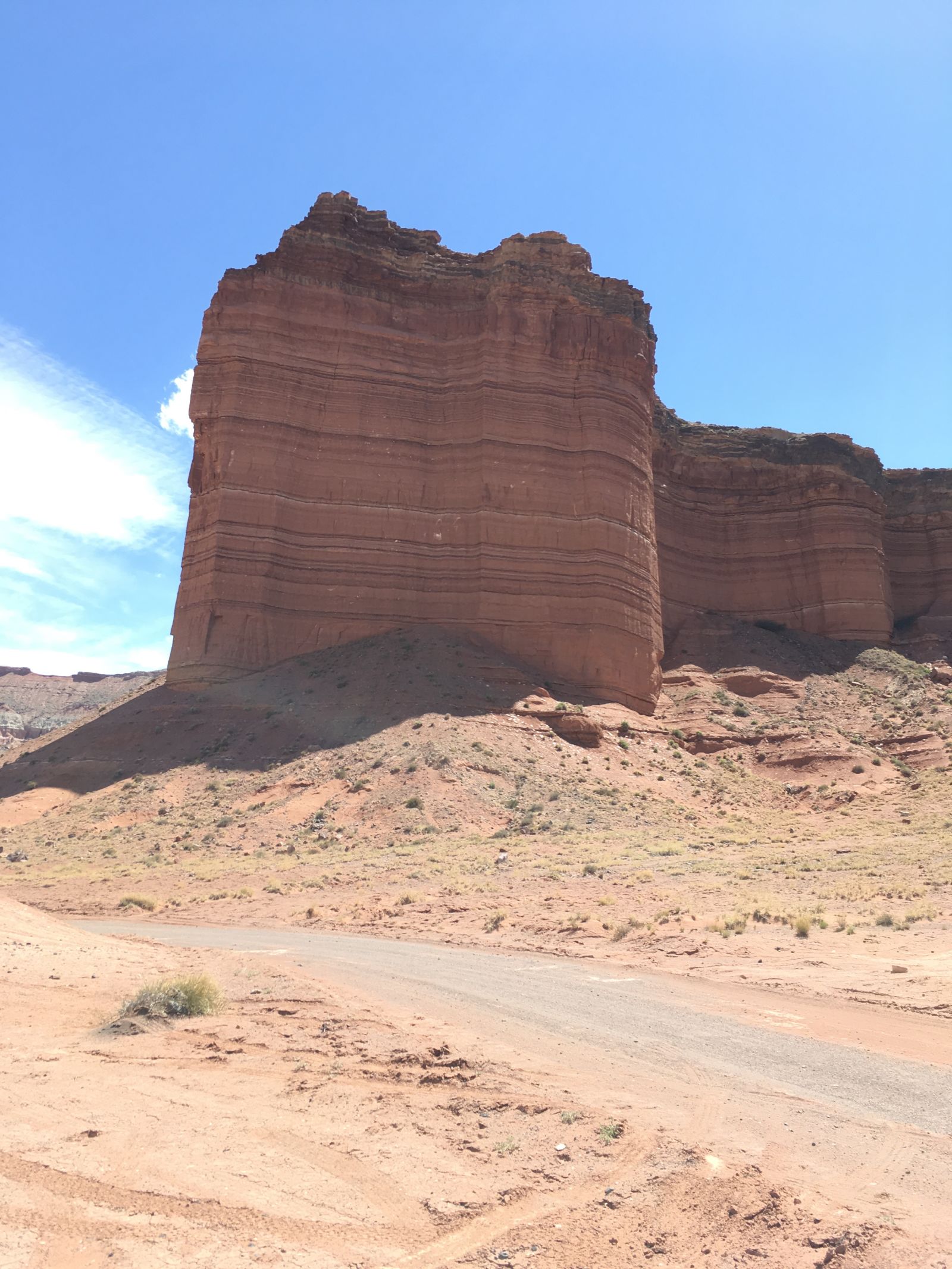 An imposing formation - Cathedral Valley.