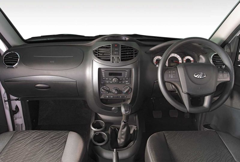 It’s an inside that throws me back to an early Toyota Yaris for some reason (thanks Mahindra for the image).