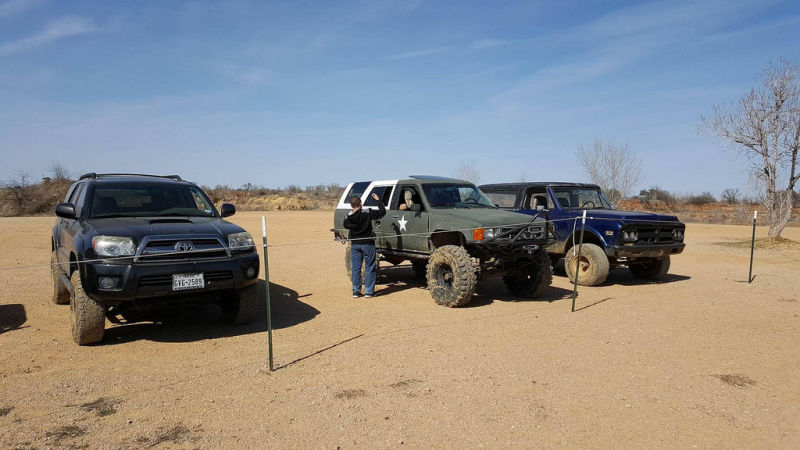 Lifted 4Runner (Forgot the owner’s name), Aaron’s classic 4Runner, and Ron’s classic GMC Jimmy