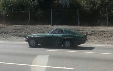 Here is the lady I have met and this is a one owner green automatic 240Z. 
