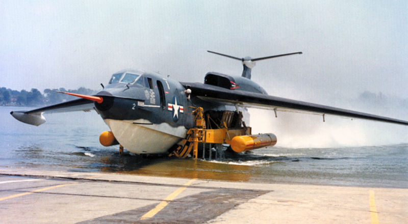 A YP6B-1 on beaching gear