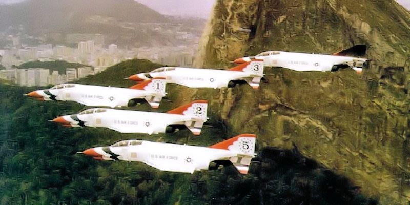 The Thunderbirds flew the F-4 Phantom from 1968-1973