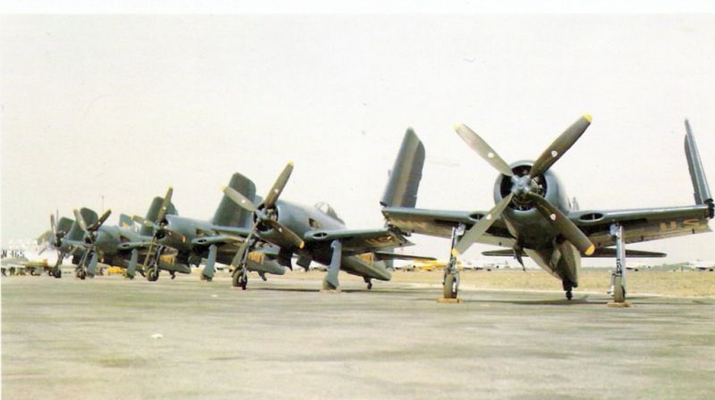 Blue Angels F8F-1 Bearcats, flown from 1946 - 1950