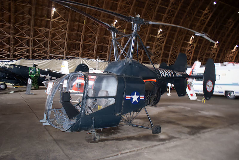A preserved Navy HTK-1 at the Tilamook Air Museum