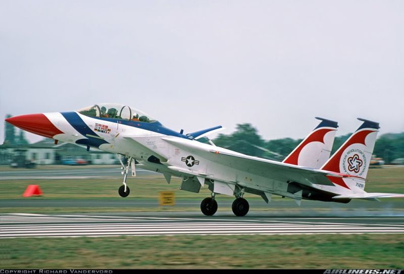 McDonnell Douglas TF-15 (F-15B) in Bicentennial colors 