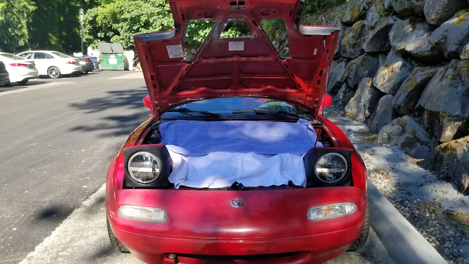 Doing the final underhood trimming took another 2 hours