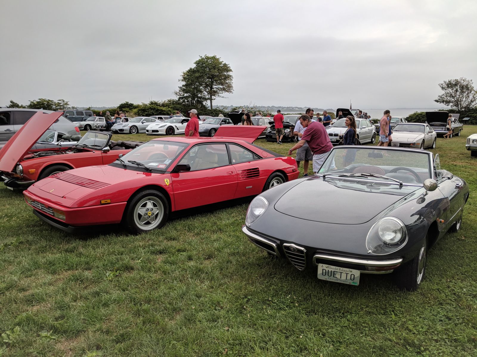 An Alfa and a Ferrari