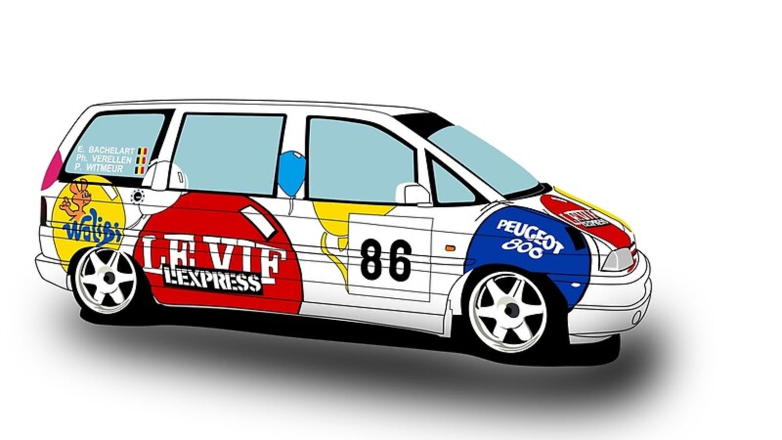Illustration for article titled Minivans can also be racecars, sometimes, before they break.