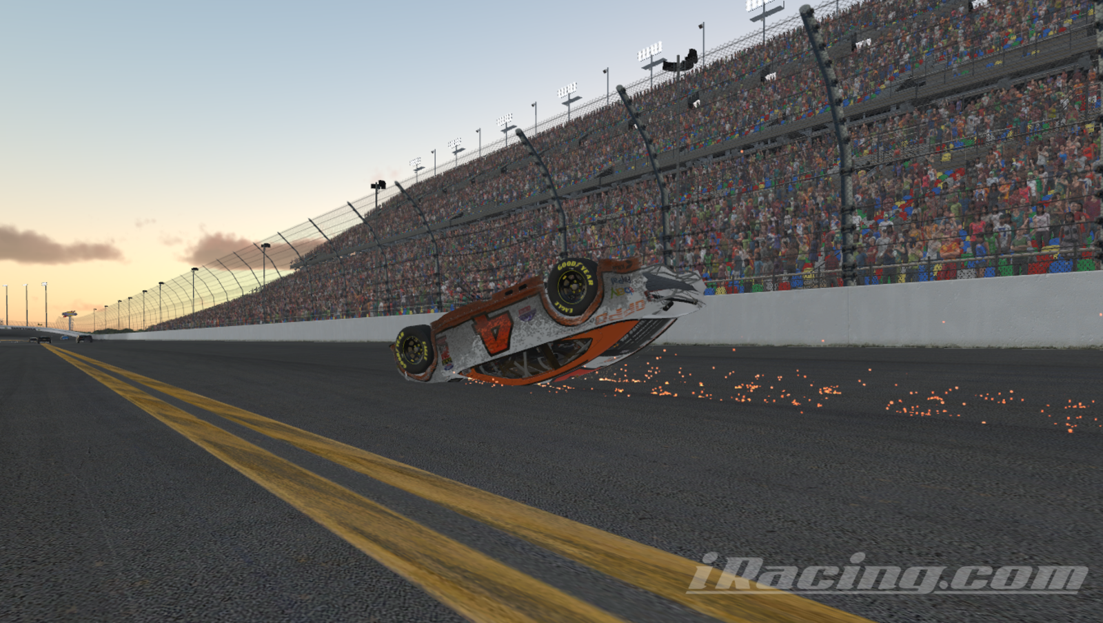 Illustration for article titled Well that didn’t go as I expected (iRacing Daytona 500)