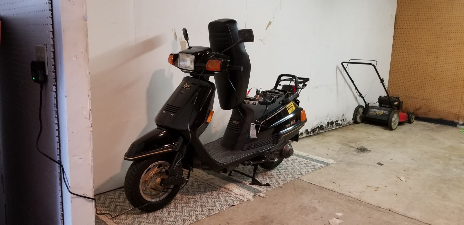 My scooter as it sits today, waiting for warmer weather.