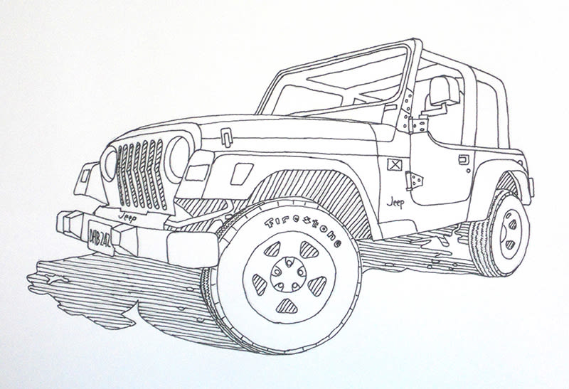 Toby’s Jeep. This is also my current profile picture.
