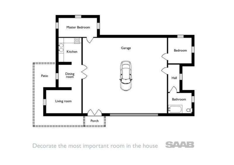 Illustration for article titled the best floor plan - by Saab