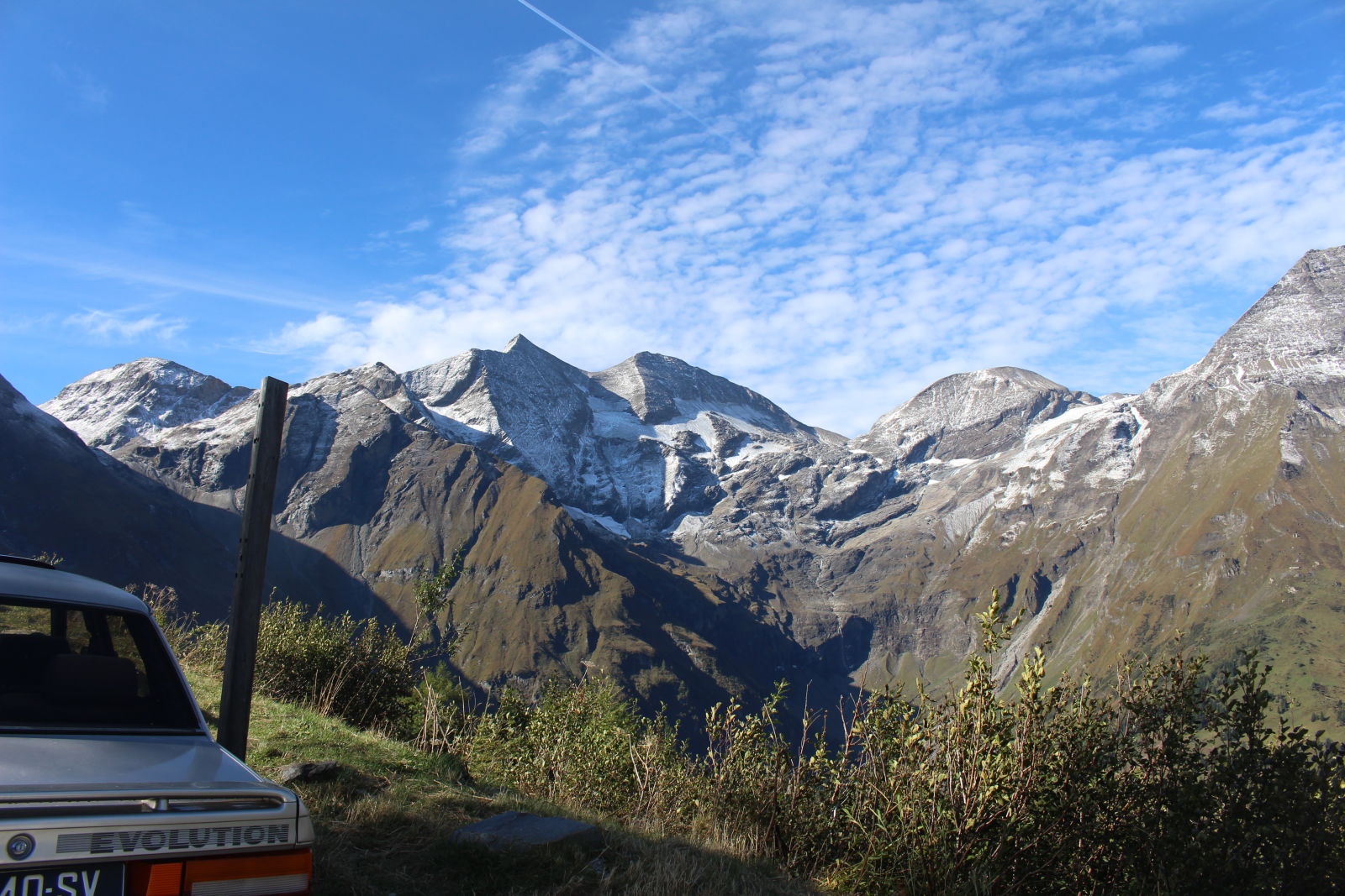 The view from the foot of the Großglockner, including a bit of 505