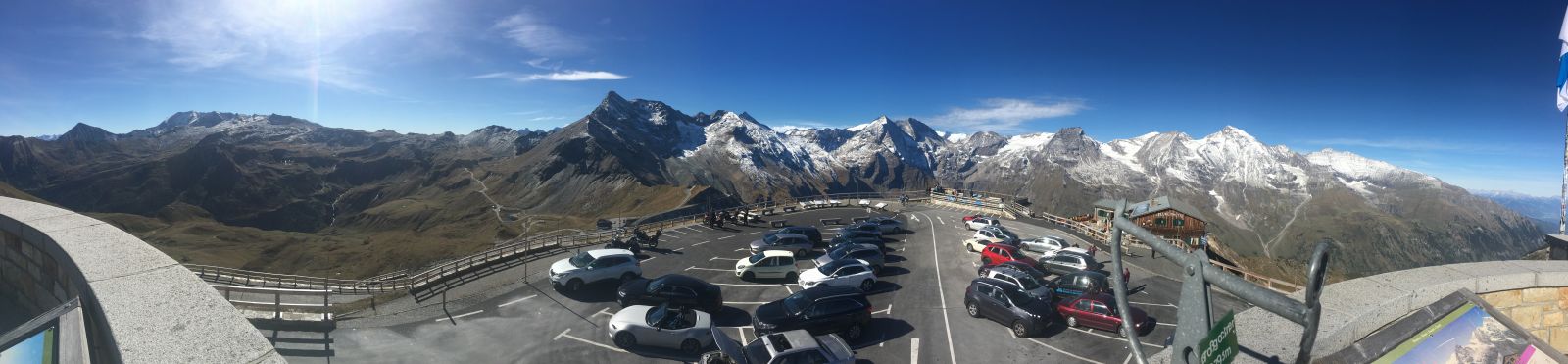 Panorama shot on top of the Edelweißspitze, the 505 was getting a bit hot