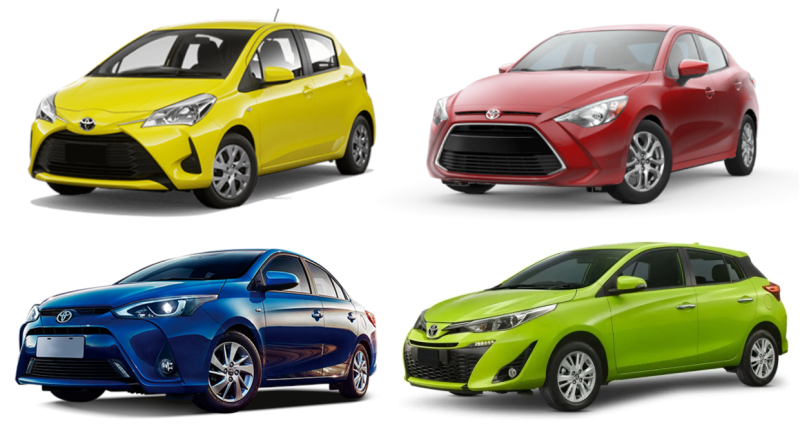 Illustration for article titled These are all called the Toyota Yaris