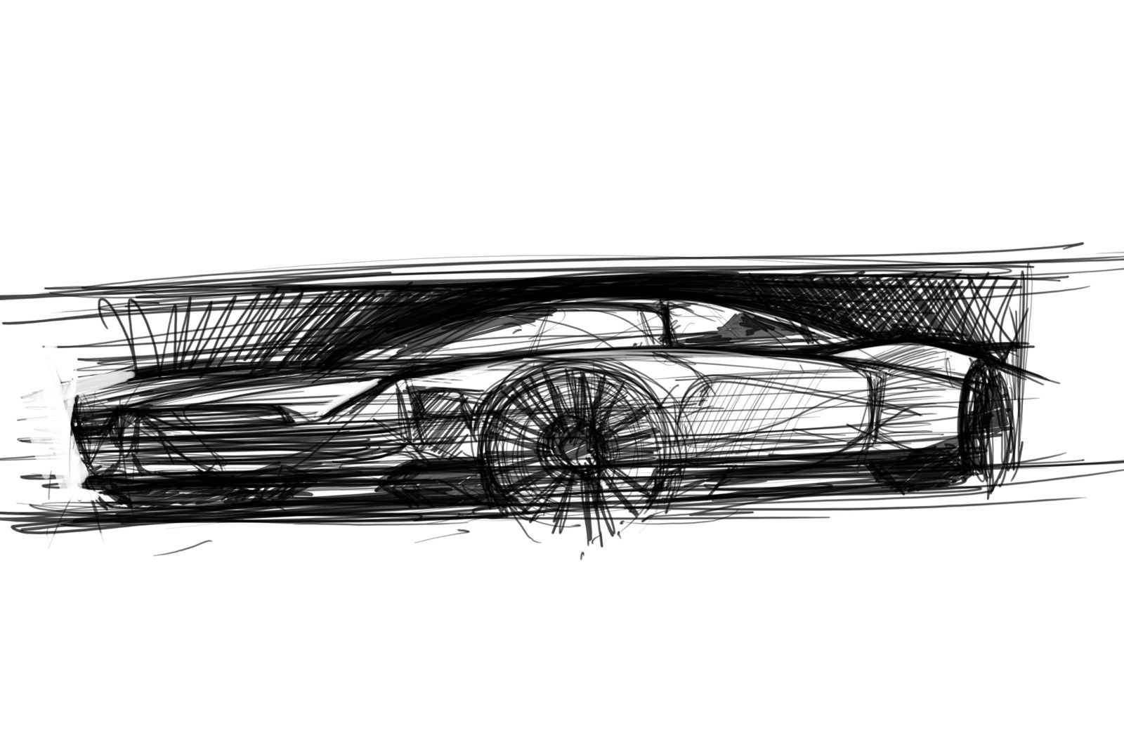 Illustration for article titled Todays been 13 days in one, so heres a sketch of a Lincoln on a GT