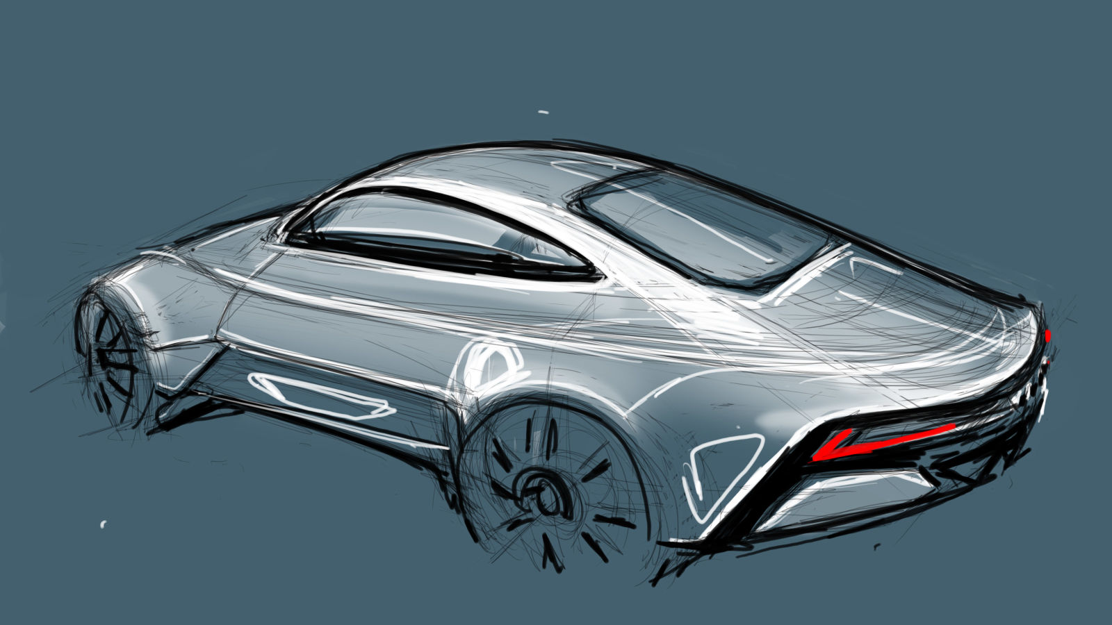 Illustration for article titled An electric TT, another sick-recovery sketch
