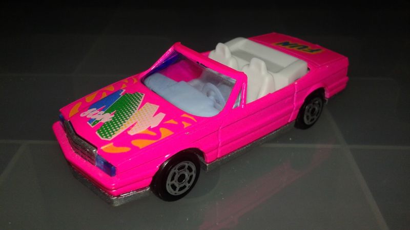 From Majorette: If the Cadillac Allante wasn’t panned enough for being terrible....why not a convertible one in hot pink? :P