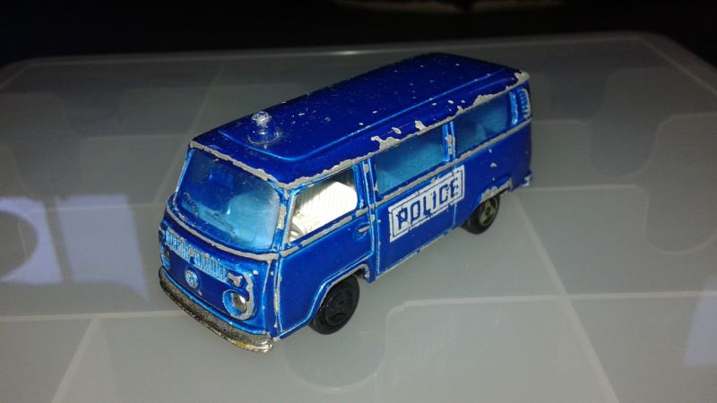 Majorette VW Type 2 Police van! The rear trunk opens! :P