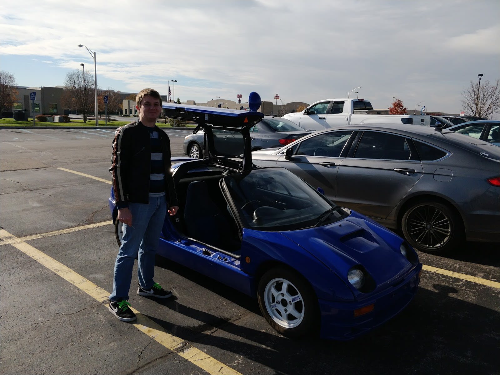 Autozam with a me for scale.