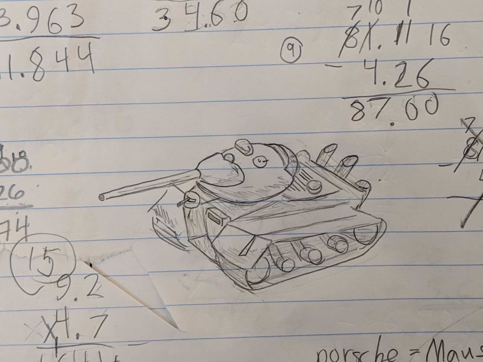 Illustration for article titled A 6th Grader that I tutor privately in math drew this.