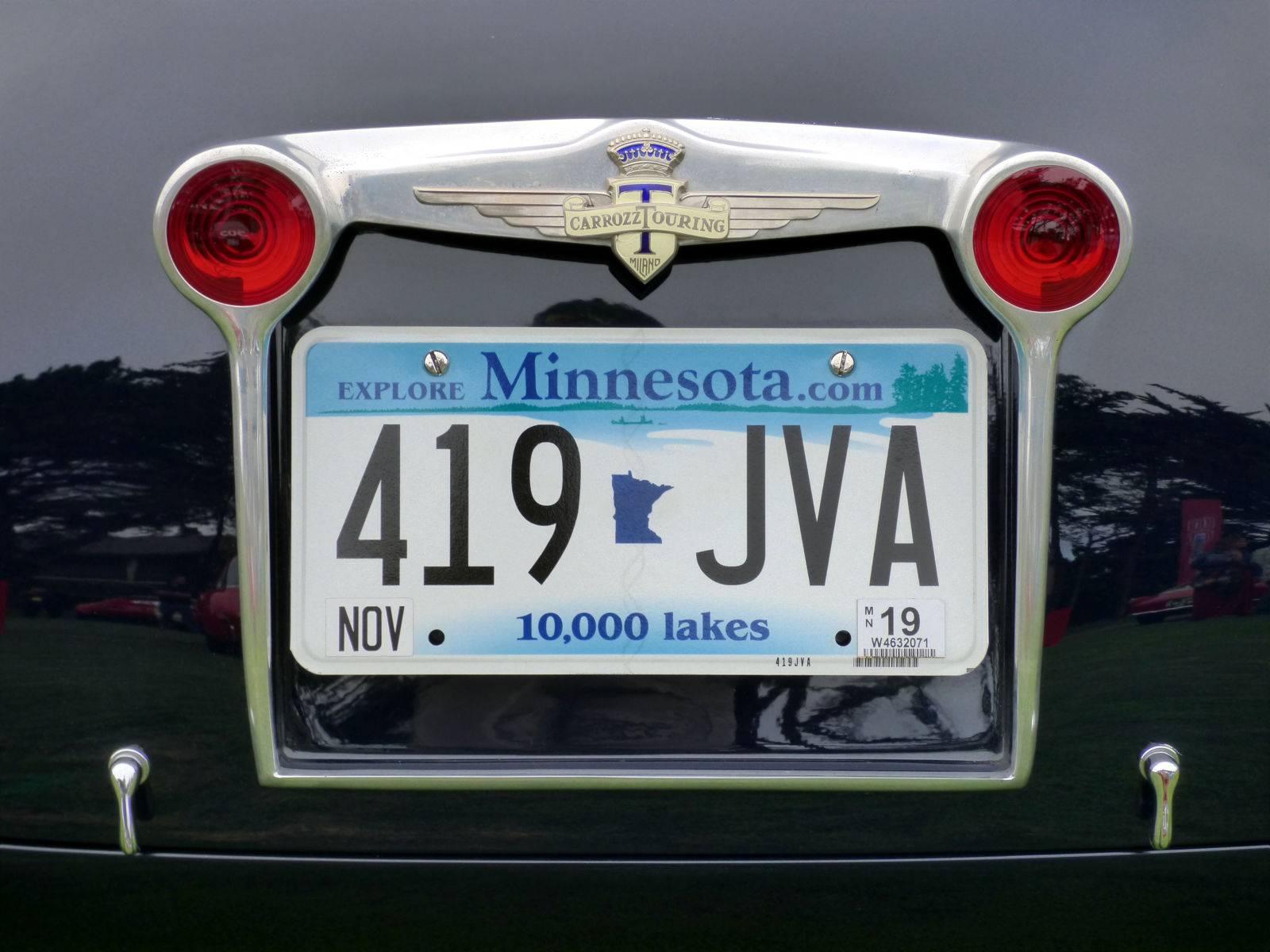 This is how you should frame a license plate.