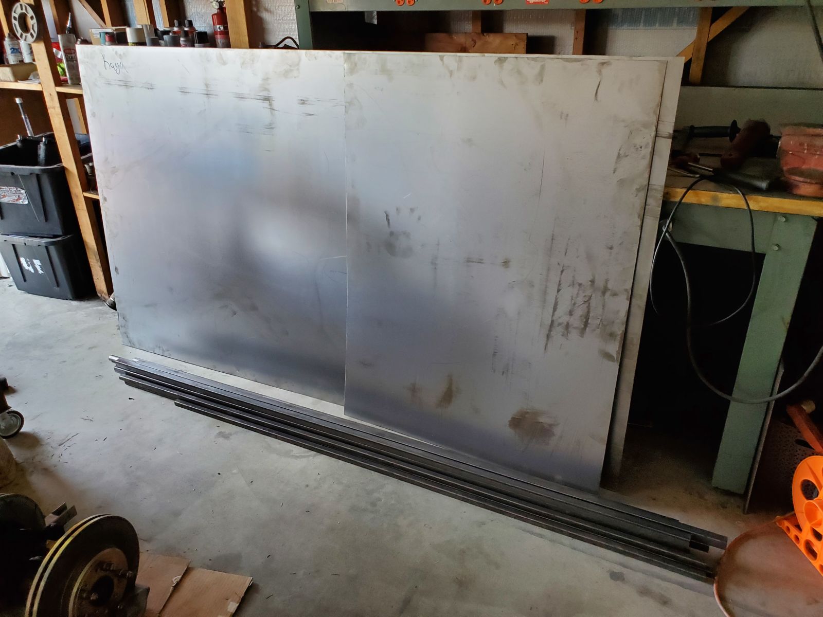 Apparently steel sheet cost a small fortune, this was over $300