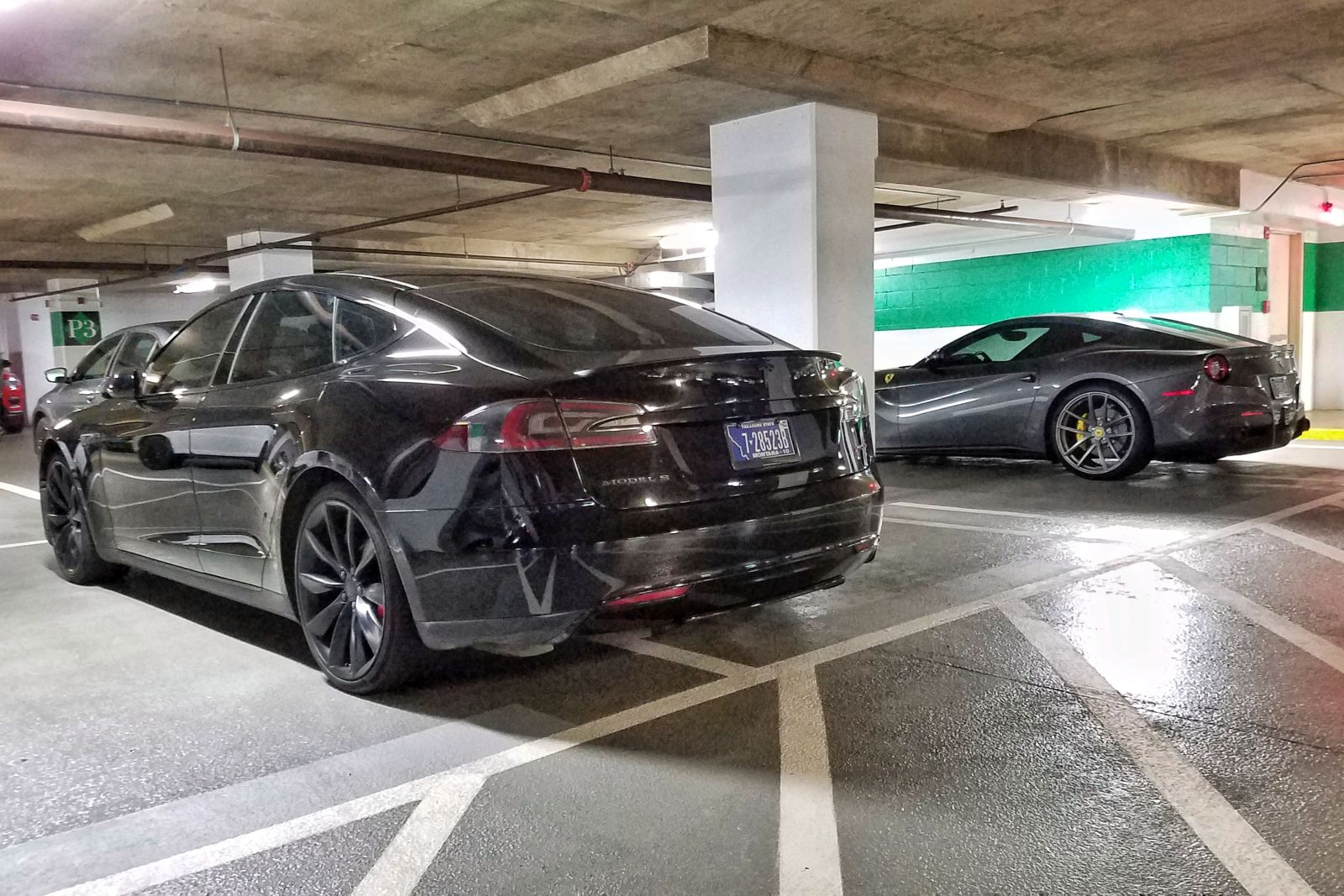 Illustration for article titled You will be thoroughly unsurprised by the latest car with Virginia car tax-dodging Montana plates parked in two reserved spaces in my office parking garage