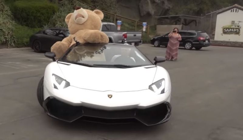 Mission Accomplished: Bear placed in car.