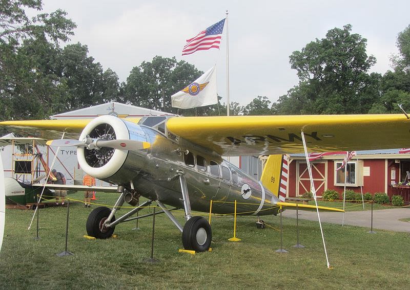 The only airworthy Vega, one of a handful built by the Detroit Aircraft Corporation in 1933. This aircraft differs from other Vegas of its era by having an all-metal fuselage. (FlugKerl2)