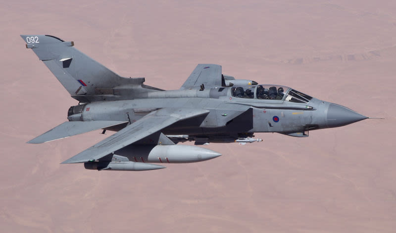 An RAF Tornado over Iraq in 2014. (Cpl Neil Bryden, Royal Air Force)