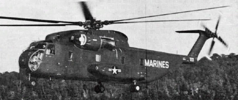 The prototype YCH-53A in 1964 (US Navy)