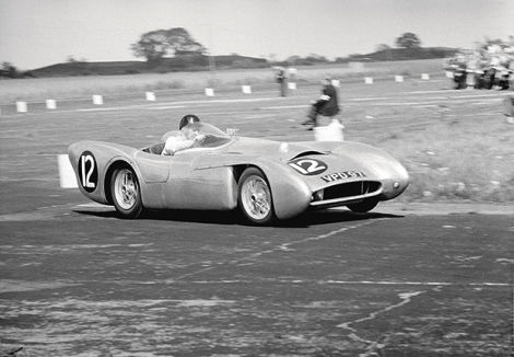John Coombs with his Lotus Mk VIII (Motorsport Magazine)
