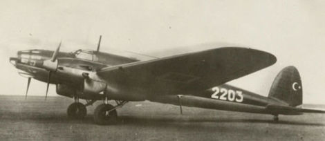 An He 111F of the Turkish Air Force. This aircraft has the original stepped cockpit which was later replaced by the iconic bullet-shaped nose. (Author unknown)