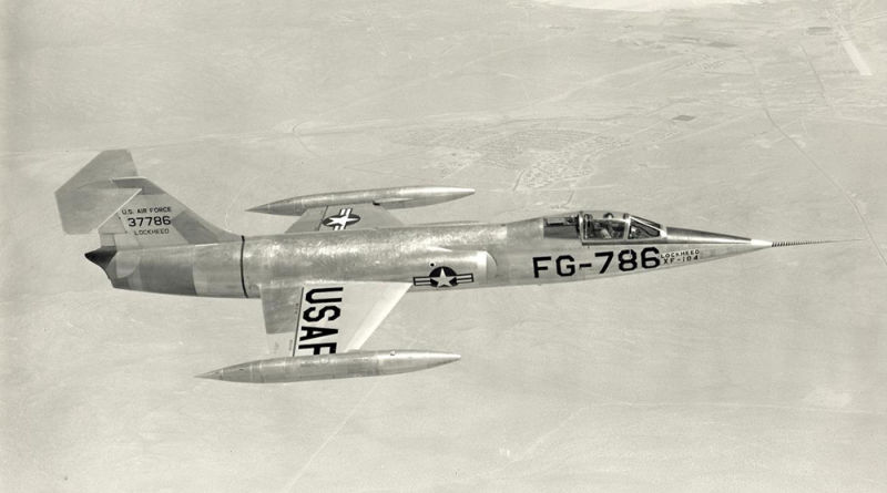 The prototype XF-104 (US Air Force)