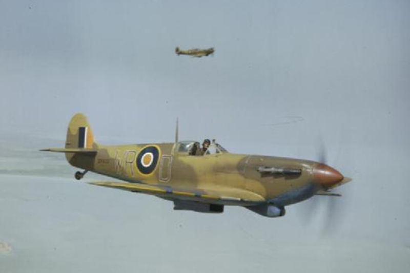 Spitfire Mk V over Tunisia in 1943 (Imperial War Museum)